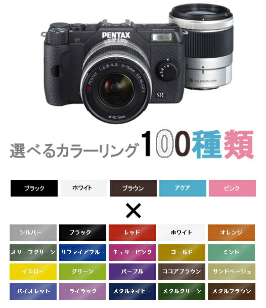 PENTAX Q10 ダブルズームレンズキット オーダーカラー（受注生産）Q10+ 02 STANDARD ZOOM＋PENTAX-06 TELEPHOTO ZOOM『納期約2週間』【smtb-TK】[02P28Oct13]fs3gm