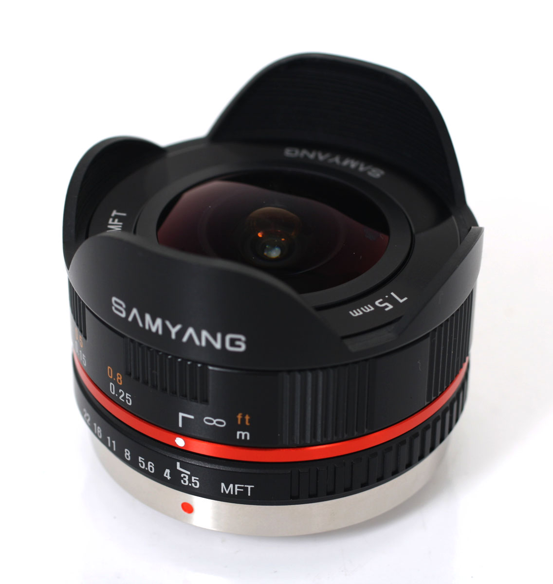 SamYang 7.5mm F3.5 FISH-EYE LENS MFT『即納可能分』マイクロフォーサーズ専用のマニュアルフォーカスフィッシュアイレンズ(魚眼レンズ）