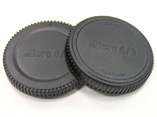 ユーエヌ マイクロフォーサーズ用レンズリアキャップ+ボディーキャップセット UNX-8510『3〜4営業日後の発送』(Micro4/3ロゴ入り)