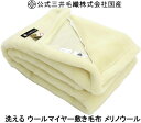 再入荷/敷毛布パット シングルサイズ ホワイト色 メリノ ウ...
