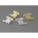 ファイヤードラゴンステンレスピアス 1個販売 恐竜 怪獣 ザウルス シルバー イエローゴールド ピンクゴールド 竜 龍 金メッキ シルバーメッキ サージカルステンレス316L 20G 20ゲージ レディース メンズ ペア用 キャッチピアス 軟骨 耳たぶ おもしろ 面白い 個性的