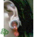 ゲストさんの耳のボディピアス画像★フレッシュトンネル/16.0mm(GG)(M)
