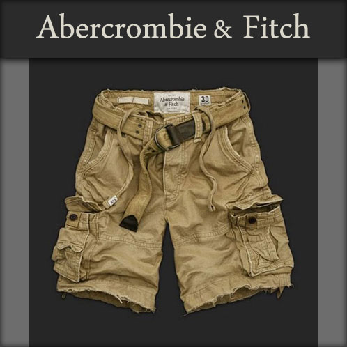 アバクロンビー＆フィッチ(Abercrombie&Fitch) 正規品 アバクロ メンズショートパンツ DAMAGE SHORT PANTS (BELT) カーキ A02B B1C C2D D4E E05F 【がんばろう！福島】