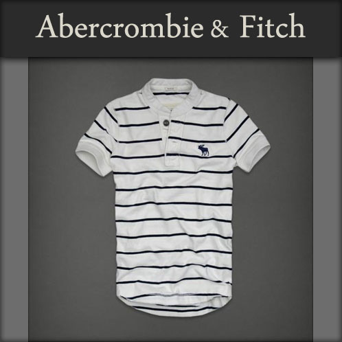 アバクロンビー＆フィッチ(Abercrombie&Fitch) 正規品 アバクロ メンズ半袖ヘンリーTシャツ S/S HENRY Tee ホワイト A02B B1C C1D D1E E01F 【あす楽対応】【楽ギフ_包装選択】【楽ギフ_メッセ入力】【がんばろう！福島】【マラソン201207_生活】【即納】【YDKG-kj】【smtb-TD】【tohoku】