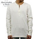 アバクロ Abercrombie&Fitch 正規品 メンズ 長袖Tシャツ LONG-SLEEVE WAFFLE HENLEY 121-701-0484-100