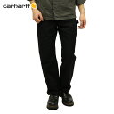 カーハート CARHARTT 正規品 メンズ ボトムス WASHED-DUCK WORK DUNGAREE B11 - BLK BLACK