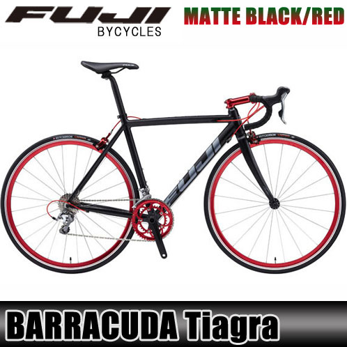 フジ FUJI 2012 BARRACUDA Tiagra （ROAD BIKE） レッドブラック A26B B3C C5D D2E E13F 【がんばろう！福島】