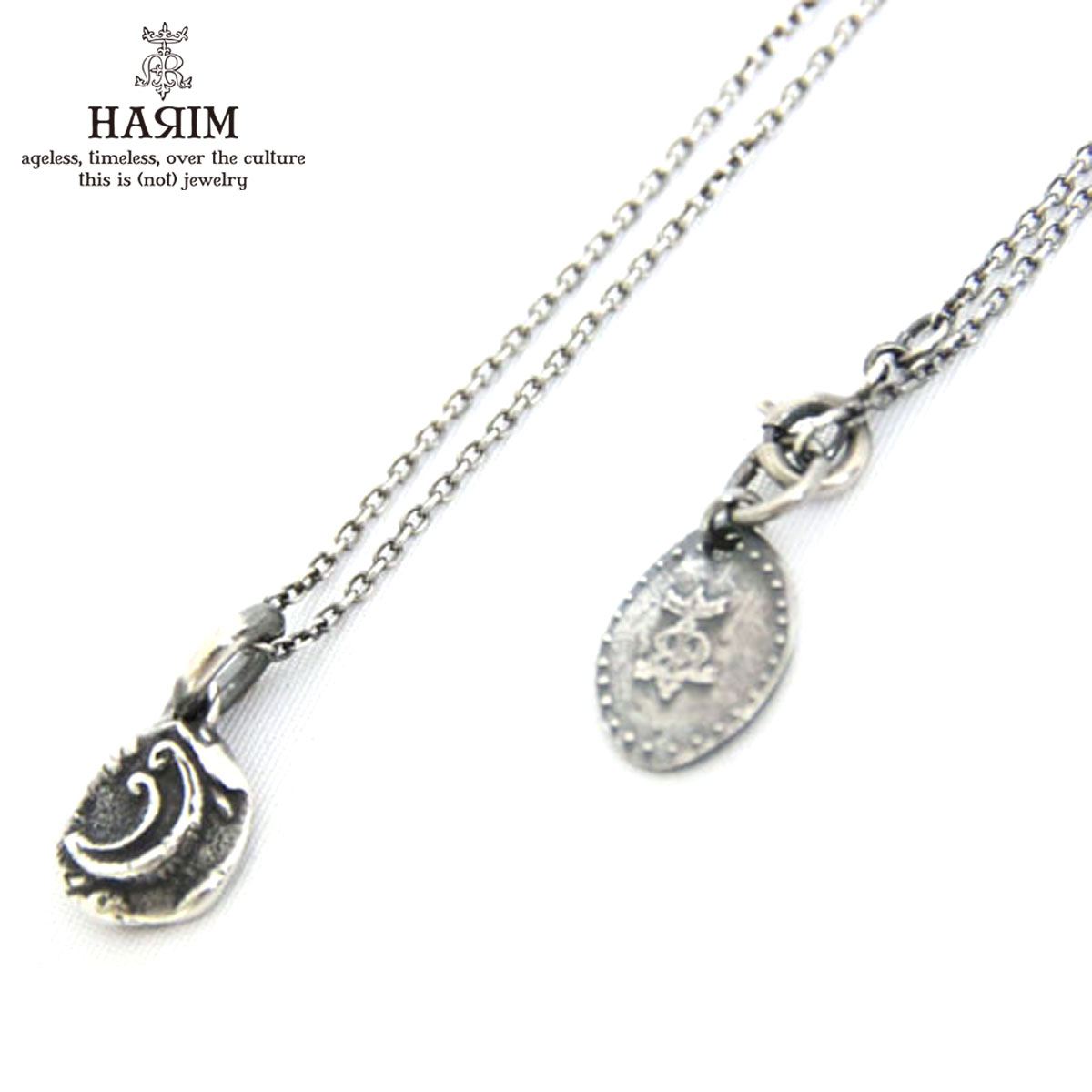 n HARIM K̔X lbNX ancient moon pendant Necklace HRP011SV