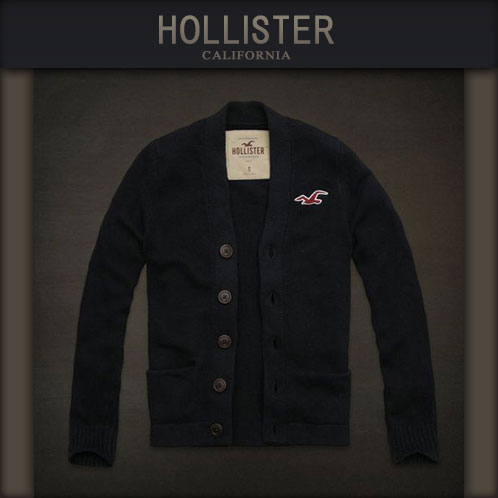 ホリスター HOLLISTER 正規品 メンズ カーディガン CARDIGAN Orange County Sweater ネイビー 10P10Jan15