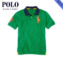 25%OFFセール 【販売期間 1/23 16:00~1/28 09:59】 ポロ ラルフローレン キッズ POLO RALPH LAUREN CHILDREN 正規品 子供服 ボーイズ ポロシャツ Big Pony Contrast-Collar Polo #18788156 GREEN D15S25