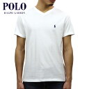 ポロ ラルフローレン POLO RALPH LAUREN 正規品 メンズ 半袖VネックTシャツ SHORT-SLEEVED V-NECK TEE WHITE