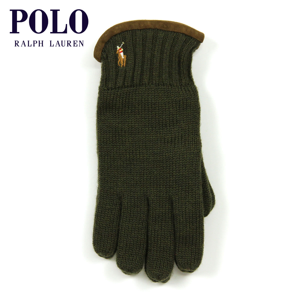  ̔ 11/19 10:00`11/24 09:59  | t[ POLO RALPH LAUREN Ki  Classic Merino Gloves OLIVE D20S30