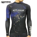 リバーサル REVERSAL 正規販売店 メンズ ラッシュガード APPLEBUM X RVDDW NIGHT EARTH RASH GUARD RVAB001 NIGHT EARTH