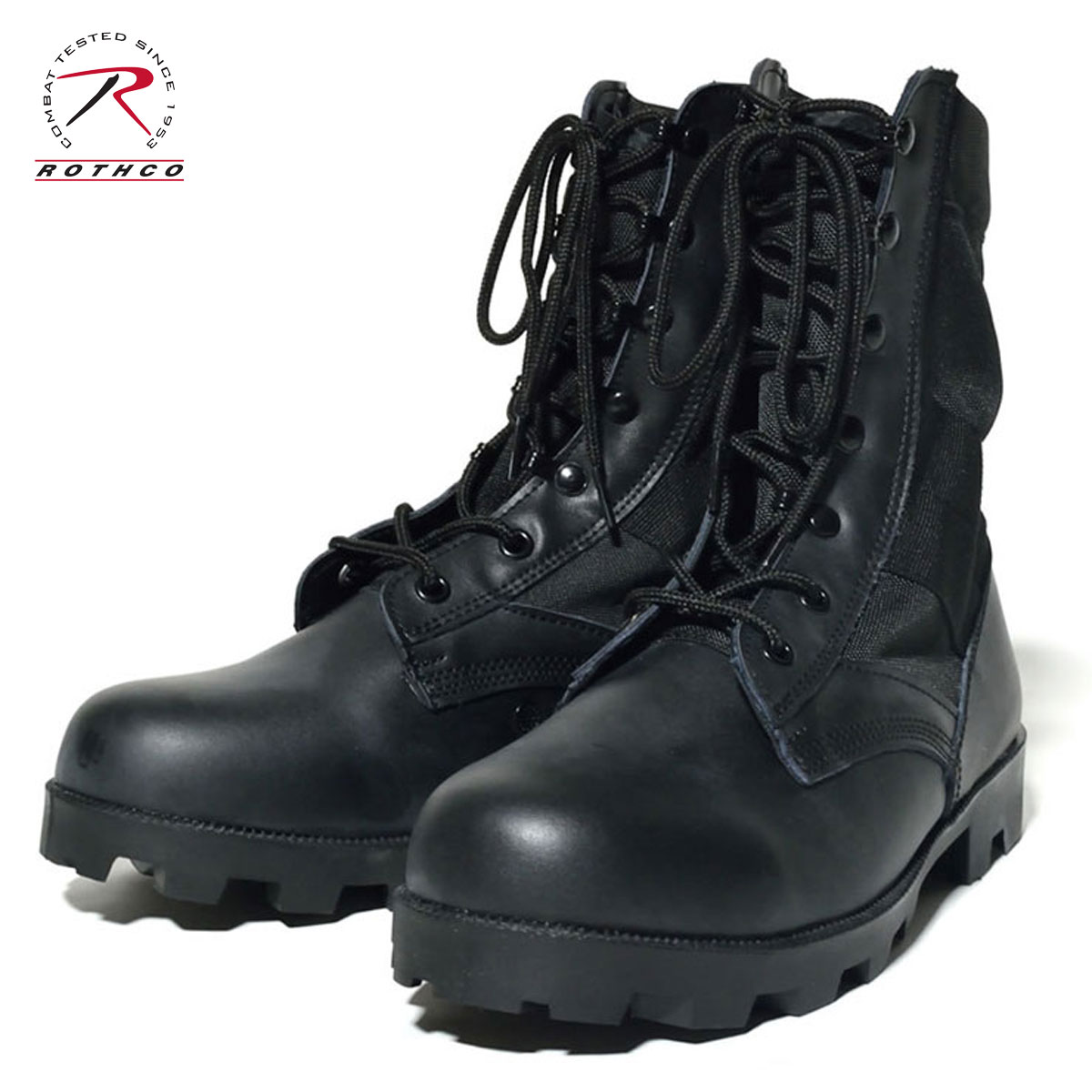 XR ROTHCO Ki Y u[c G.I. Type Black H.W. Nylon Speedlace Jungle Boots 5090 D00S20