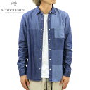 XRb`Ah\[  Vc Y K̔X SCOTCHSODA Vc EGX^Vc fjVc AMS BLAUW PATCHWORK DETAILING DENIM SHIRT D 156882 0217 21413 79 COMBO A