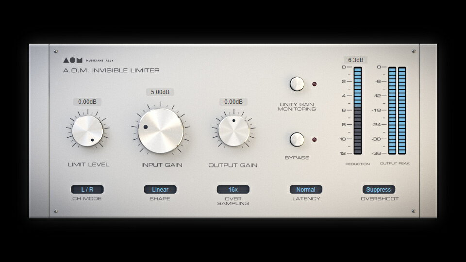 A.O.M.Plugin/Invisible Limiter【マスタリング】【リミッター/マキシマイ...:miyajimusic:10022420