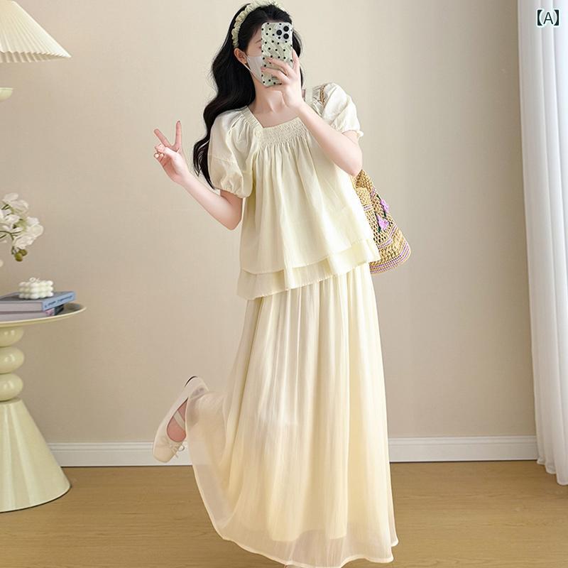 妊婦用　パンツ　レギンス マタニティ サマー スーツ 2025 ハーフ 丈 スカート ツーピース フレンチスタイル スタイリッシュ ゆったり スリム 夏