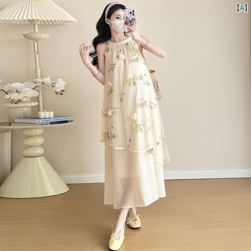 マタニティ　パンツ　レギンス マタニティドレス 春秋 2025 妊娠 フレンチ 高級 ウェア 春夏 妊娠中の 母親の 春の ドレス スカート 女性