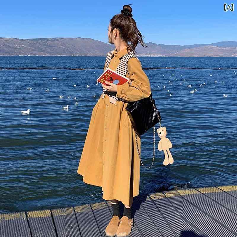 マタニティ　パンツ　レギンス 妊婦用 春 ワンピース 2025 新型 小さい サイズ フレンチスタイル大 シャツ 春秋 ハイエンド