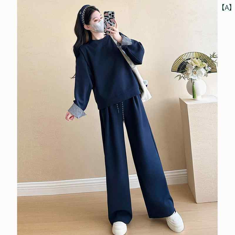 マタニティ　パンツ　レギンス マタニティ スーツ 2025 春 ゆったり 長袖 トップス 綿 スカート 妊婦用 ツーピース