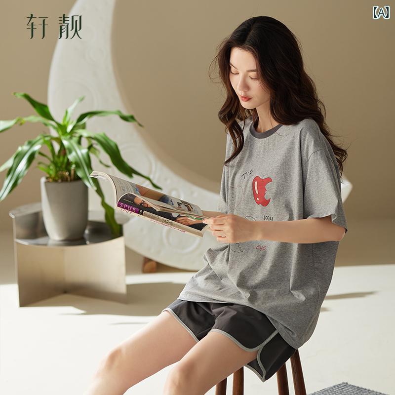 半袖　半ズボン　パジャマ パジャマ レディース 夏 綿 半袖 ショート パンツ 2025 カジュアル ウェアラブル 大きいサイズ 家 着 スーツ