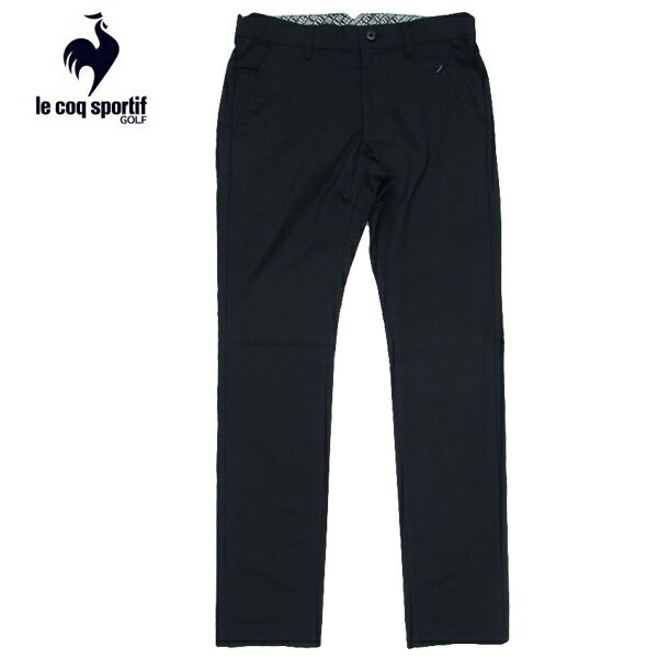 ゴルフパンツ　ルコック　ゴルフウエア　ドビーロングパンツ　ストレッチフォーサー　QGMWJD03　NV　ネイビー
