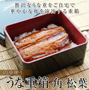 山中塗り うな 重箱 角 松葉