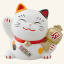 幸せ招き猫宝くじ入れ(中) みけ・とら (貯金箱)(福招き・金運招き・人招き)【送料無料(北海道および離島+324、沖縄県+756は除く) 】