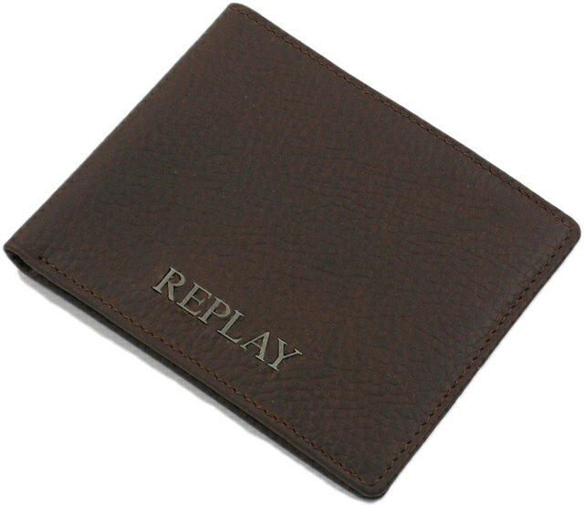 REPLAY(リプレイ) Leather Wallet(レザーウォレット) BROWN(ブラウン)