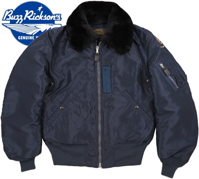 BUZZ RICKSON'S/バズリクソンズ Jacket, Flying, Intermediate Type B-15C A.F.Blue B.RICKSON ＆ SONS INC. 1951 MODEL ORIGINAL SPEC.Lot/BR13320B-15Cオリジナルスペック・スレンダーモデル