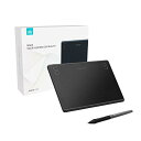 HUION ペンタブレット HS64 Android6.0以上、OTG対応可携帯と接続可能 筆圧8192充電不要ペン 4個のショートカット OTG接続端子付き