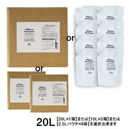 次亜塩素酸水 500ppm強 <strong>20リットル</strong> 電気分解製法 選べる 20L or 10L ×2箱 or 2.5L パウチ × 8袋 の選択も可 次亜塩素酸 高濃度500ppm 除菌消臭 10倍希釈で ウイルス対策 菌 カビ 花粉 皮膚刺激 眼刺激 経口毒性 吸入毒性クリア等 エビデンスは豊富 バイバイ菌