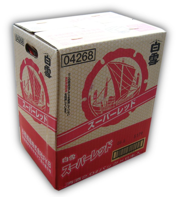 白雪スーパーレッド2L　1ケース（6本入）送料込