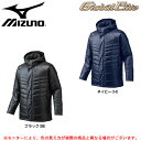 MIZUNO(ミズノ)グローバルエリート テックフィル ハーフコート(12JE6G12)(野球/ベースボール/トレーニング/スポーツ/ジャケット/中綿/保温/防寒/男性用/メンズ)