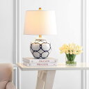 サファヴィヤ safavieh テーブルランプ サファビヤ サファヴィア Safavieh TBL4188A Lighting Anders White and Blue 21-inch (LED Bulb Included) Table Lamp 【並行輸入品】