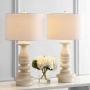 サファヴィヤ safavieh テーブルランプ サファビヤ サファヴィア Safavieh TBL4183A-SET2 Lighting Jareth White Wash 29-inch (Set of 2) -LED Bulbs Included Table Lamp 【並行輸入品】