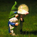 ショッピングソーラーライト LEDソーラーライト ソーラーパワー ガーデンライト Garden Outdoor Gnome Statues Decor with Solar Lights ,Large Funny Gnome Garden Figurines for Outside Patio Yard Lawn House Farmhouse Sculptures Decorations Gifts 【並行輸入品】