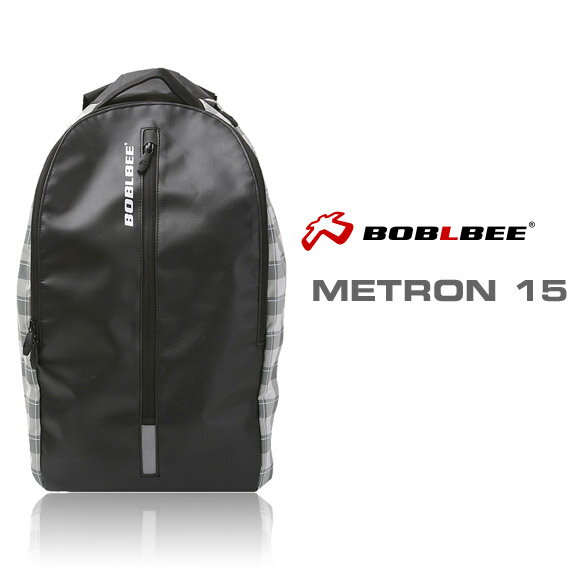 【送料無料】BOBLBEE Metron 15 White/Grey Check [ボブルビー メトロン 15 ] 【楽ギフ_包装】 【SBZcou1208】《ターポリンとポリエステルファブリックのノートPC対応バックパック》