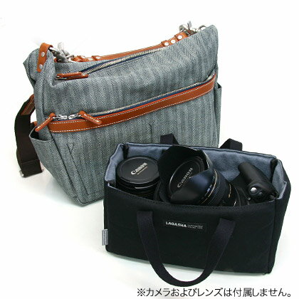 当店限定ラガシャの一眼レフカメラ対応ショルダーバッグLAGASHA +Carryingcase.net Laboratory #9303 カメラ対応ショルダーバッグ