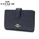 【飛び石連休セール開催中】コーチ 二つ折り財布 レディース COACH Wallet シグネチャー ミッドナイト 2884 IMMID 【送料無料♪】 ギフト プレゼント 男性 女性 クリスマス 誕生日