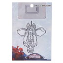 スパイダーマン ウォールデコステッカー ウォールステッカー さかさま マーベル スモールプラネット カッコいい 壁デコシール ファンシー雑貨