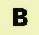 イニシャルネイルシール【アルファベット】2ゴシック(B)BK/各1シート9枚入