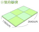 畳入替え 気分草快 スタンダード 縁無し畳(目積表) 半帖タイプ厚み35〜60ミリ 5尺8寸サイズ 3帖間 半帖物×6枚