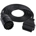アダプタケーブル 診断ケーブル アダプタコネクタ OBD2アダプタケーブル 10ピンから16ピンケーブル OBD2診断ケーブル ICOM-Dオートバイバイク用