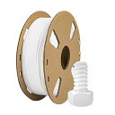 マットホワイト PLA + フィラメント,【TINMORRY】3dプリンタ用造形材料 ダンボール製スプールリール付き, 3dプリンター フィラメント 1.75mm 1Kg (3D Printer Filament B-ホワイト