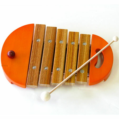 【楽器玩具】木琴 BorneLund（ボーネルンド）社 楽器玩具 ベビーシロフォン オレン…...:moc-kinoomocha:10000463