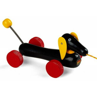 Wooden toys Brio /BRIO Perth &amp; push toy Dachshund 1 years old: 1-year 