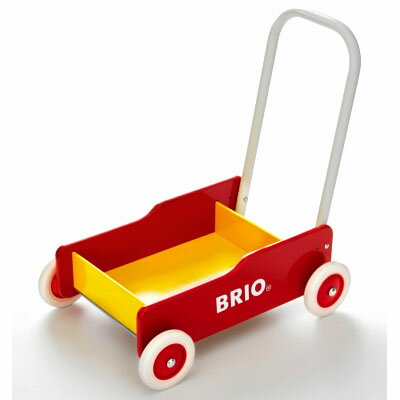 【木のおもちゃ】ままごと ブリオ/BRIO 歩行器 手押し車（赤） 木のおもちゃ お誕生日…...:moc-kinoomocha:10000224