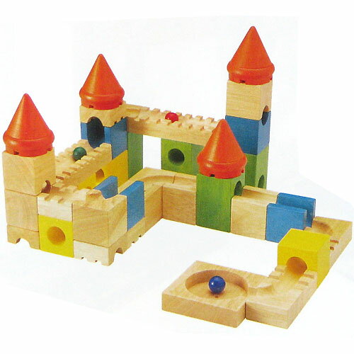 木のおもちゃ エトボイラ 知育玩具 カラフルキャッスル（おしろの迷路A）【お誕生日】3歳：男【お誕生日】3歳：女