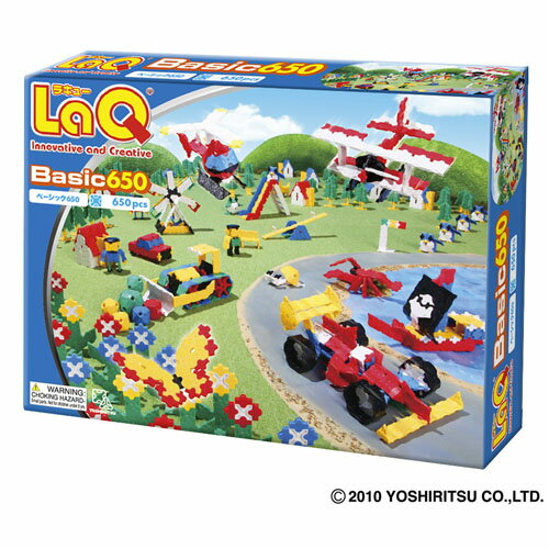 【送料無料】ブロック　LaQ（ラキュー）／ヨシリツ　Basic650（ベーシック650）650pcs【お誕生日】3歳：男【お誕生日】3歳：女